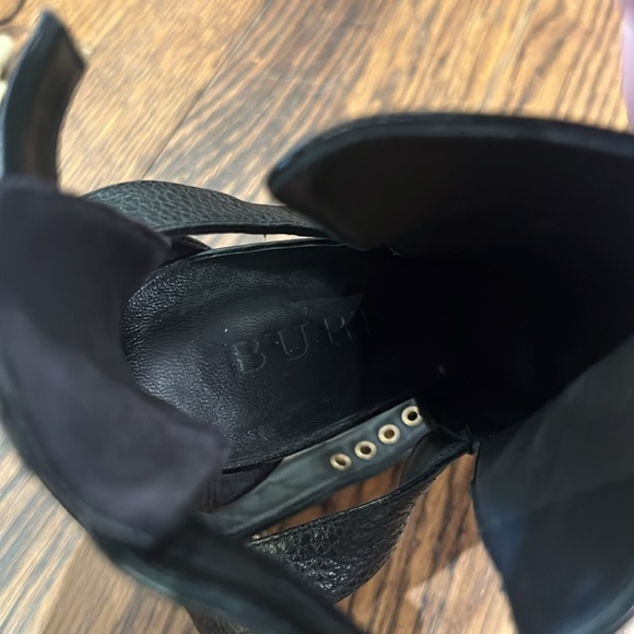 Burberry Acoustic Overfield 100 Peep Toe Ankle Boot - Picture 7 of 14